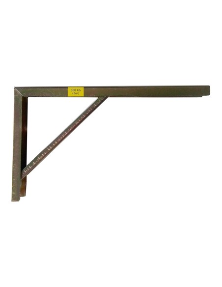 Escuadra de acero bicromatado robusto 20 x 30 cm