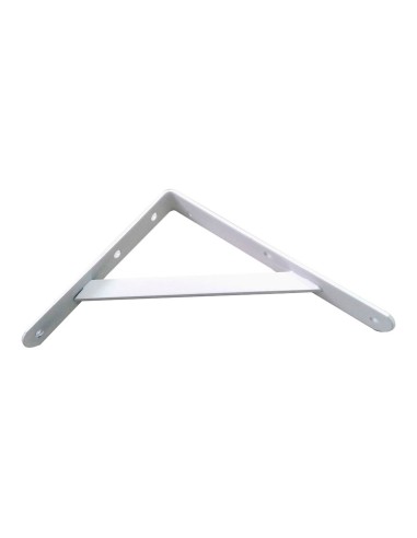 Escuadra de acero blanco fortex 20 x 25 cm edm