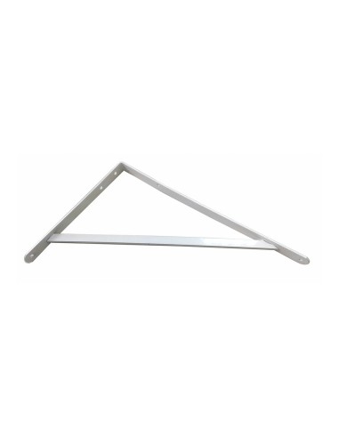 Escuadra de acero blanco fortex 33 x 50 cm edm