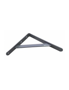 Escuadra de acero gris plata fortex 20 x 25 cm