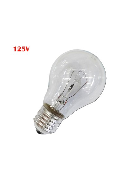 Bombilla incandescente standard clara 60w e27 125 v (solo uso industrial)