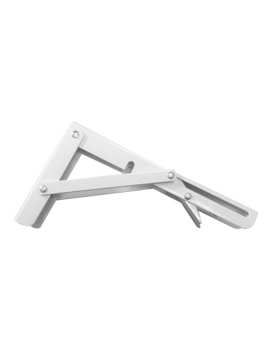 Escuadra de acero plegable abat-plan blanco 11 x 20 cm