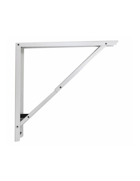 Escuadra de acero plegable abat-plan blanco 40 x 40 cm