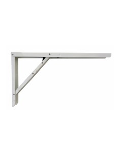 Escuadra de acero plegable abat-table blanco 30 x 52 cm