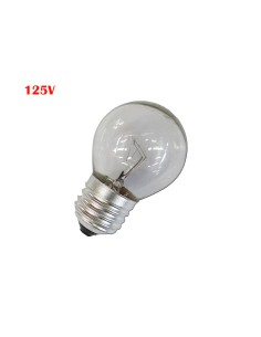 Bombilla incandescente esferica clara 60 w e27 125 v (solo uso industrial)