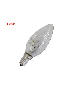 Bombilla incandescente vela clara 60 w e14 125 v (solo uso industrial)