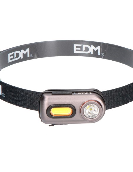 Linterna frontal 2 leds 3w 100lm, 5w 400lm.recargable