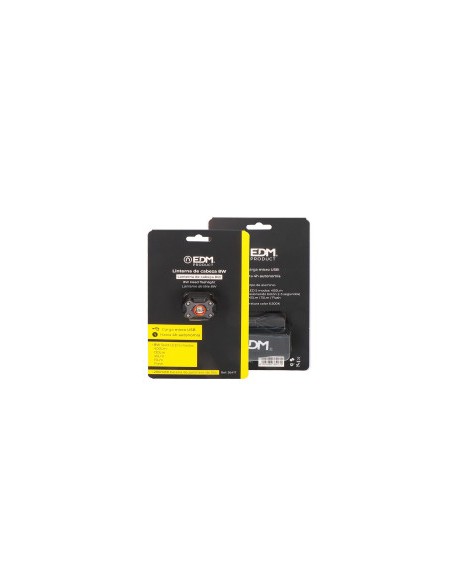 Linterna frontal 8w 400lm recargable