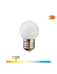 Bombilla esferica led e27 1,5 w 130 lm 3000 k luz calida ø45 x 69 mm