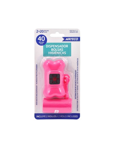 Portabolsas + 2 rollos de 20 bolsas colores...