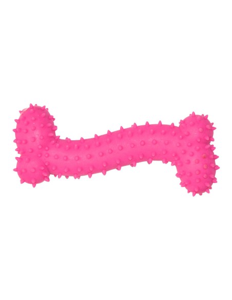 Mini hueso de goma con pinchos de goma colores surtidos 11 cm