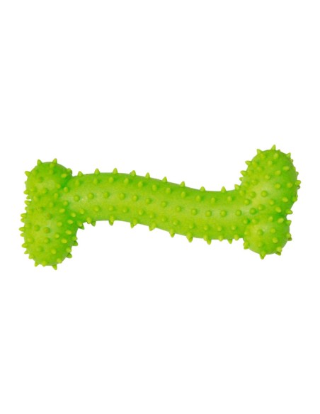 Mini hueso de goma con pinchos de goma colores surtidos 11 cm