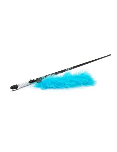 Juguete para gatos vara con pluma de colores 48 cm colores surtidos