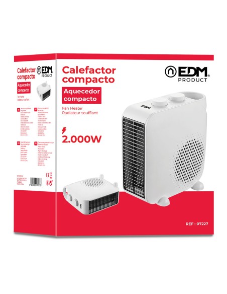 Calefactor "2 en 1" 1.000-2.000w edm