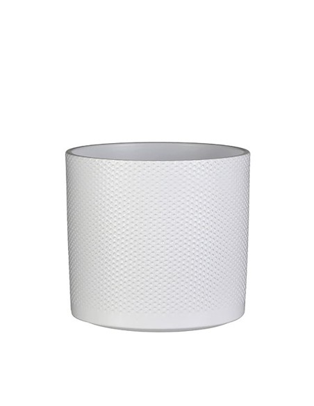 Maceta cerámica era color blanco ø23x21,5cm