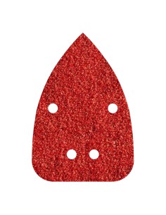 Pack 10 hojas de lijar adhesivas, corindón grano 120 perforadas 96x136mm 1763000 wolfcraft