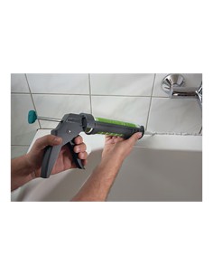 Pistola selladora mg 100 para silicona y fibra acrílica 4351000 wolfcraft 2