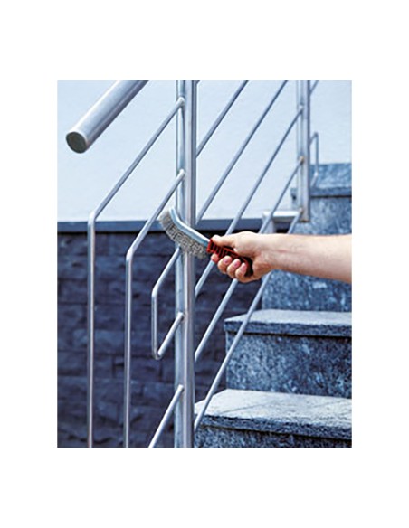 Cepillo metálico de mano, acero fino, mango de plástico 2717000 wolfcraft