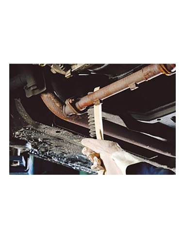 Cepillo metálico de mano, acero, 4 filas, mango...