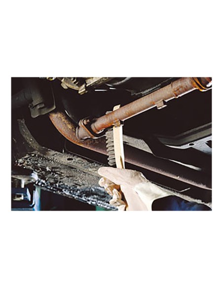 Cepillo metálico de mano, acero, 4 filas, mango de madera 2722000 wolfcraft