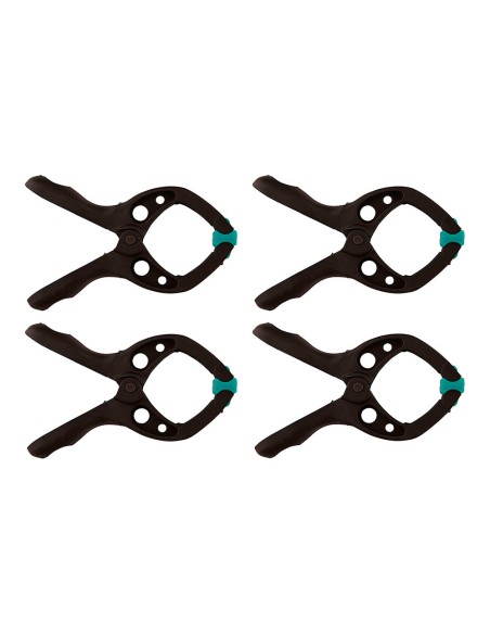 Pack 4 pinzas con resorte, 30 mm