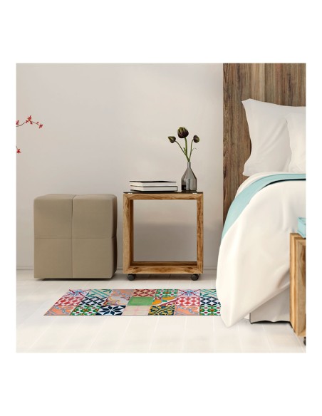 Alfombra vinilica mosaico color 50 x 110 cm