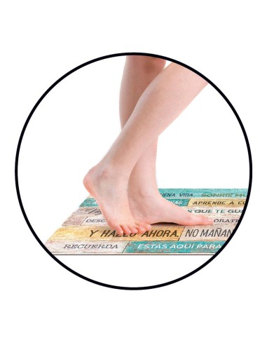 Alfombra vinilica croma patch gris-ambar 45 x...