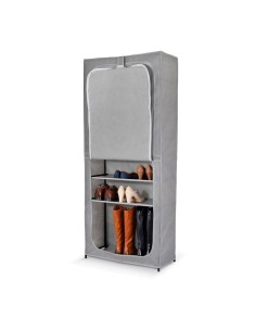 Armario zapatero doble con funda 160 x 68 x 30 cm 2