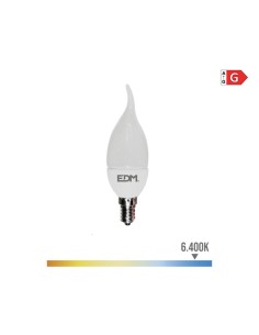 Bombilla vela led e14 5 w 400 lm 6400 k luz fria ø3,8 x 12,5 cm