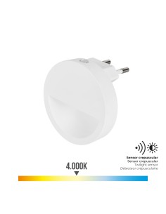 Piloto noche led redondo con visera 0,5 w 5 lm 4000 k