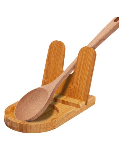 Reposa cucharas de bambú 20x12.5x12cm