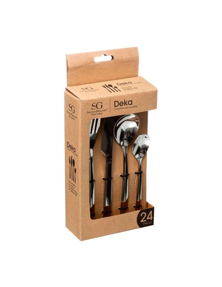 Cuberteria 24 piezas modelo deka