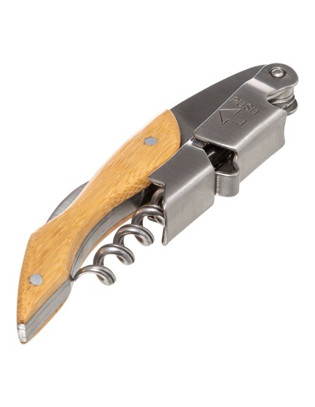 Sacacorchos profesional de bambú modelo limondier