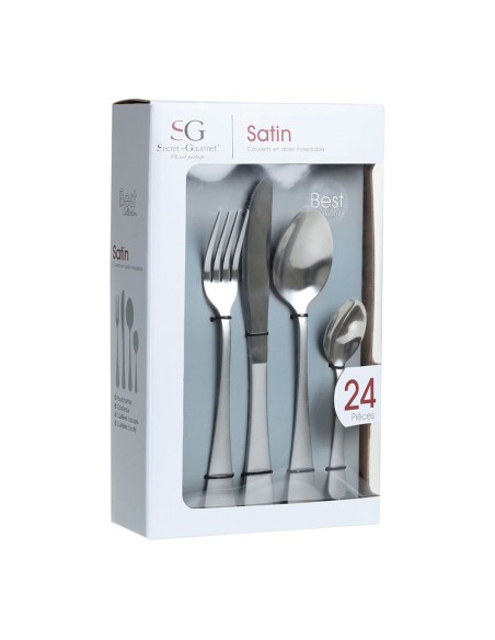 Cuberteria 24 piezas colección satin