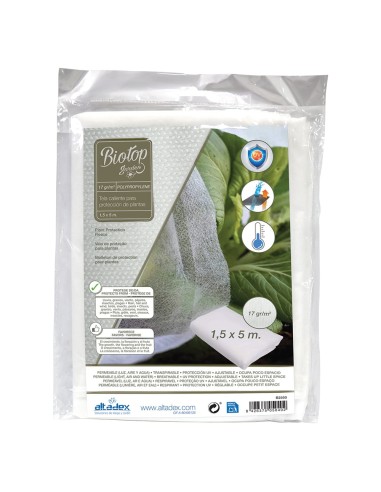 Tela de protección para cultivos 2 x 10 m 17gr/m²