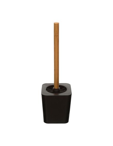 Escobillero wc bambu-negro colección 'natureo'
