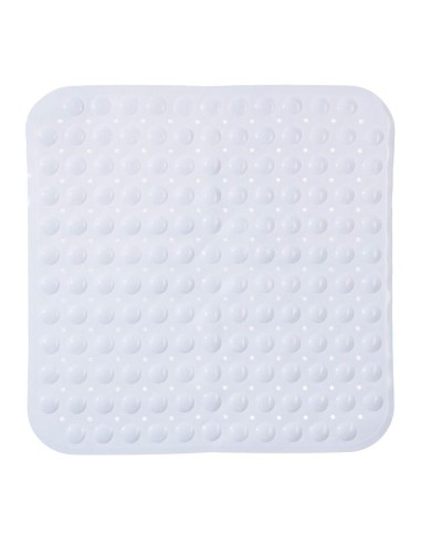 Alfombra de ducha cuadrada blanca 55 x 55 cm