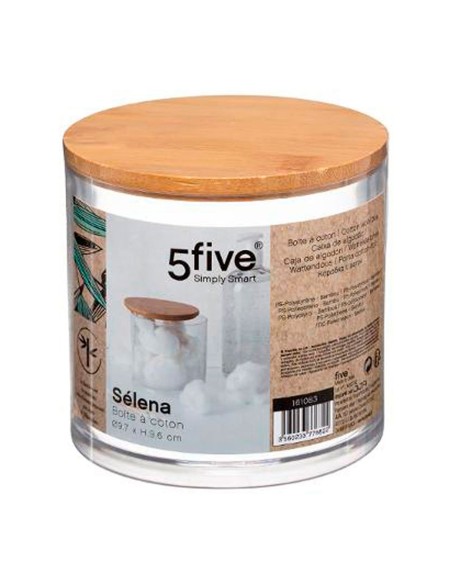 Caja redonda de baño de bambú colección 'selena'