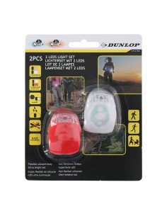 Conjunto de 2 linternas de bicicleta de señalizacion. delantera y trasera. 1 x 4lr1130 (pilas incluidas) 2