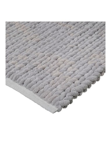Alfombra de baño gris 50 x 75 cm