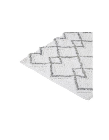 Alfombra de baño etnica gris 50 x 75 cm