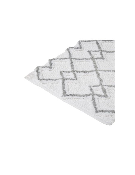 Alfombra de baño etnica gris 50 x 75 cm
