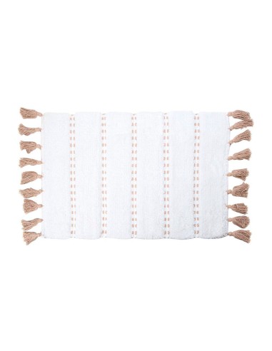 Alfombra de baño 'pom pom' marron 50 x 75 cm