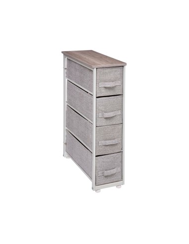 Cajonera estrecha gris claro 73,5 x 48 x 20 cm