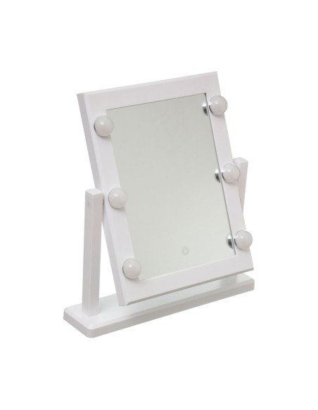 Espejo led colección "hollywood" 37 x 9 x 40,5 cm blanco