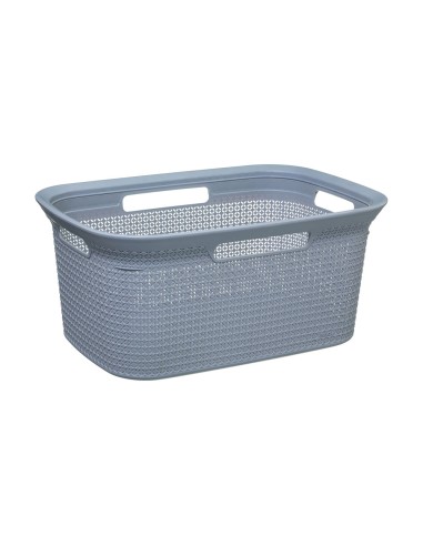 Cesto para la ropa color gris 45 l 59 x 41 x 27,5 cm