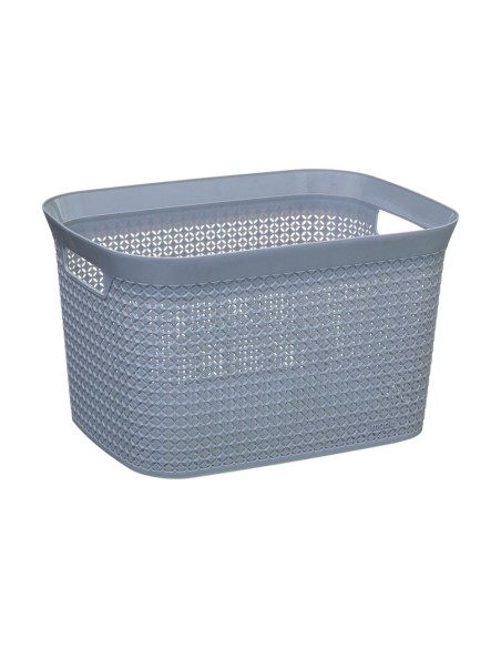 Cesto para ropa 25 l, color gris 41,5 x 31,2 x 25,7 cm
