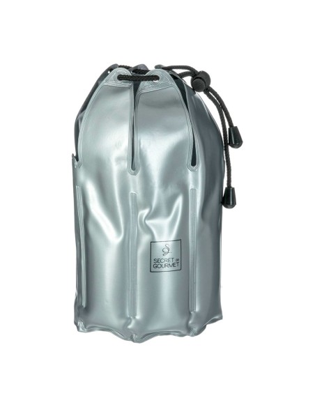 Enfriador para botellas de color plateado