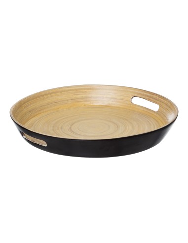 Bandeja de bambú ø42cm colección 'noir kitchen'