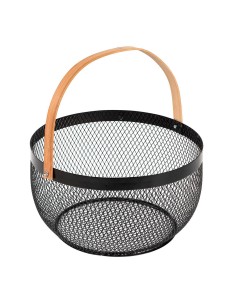 Cesta de malla retro ø29cm colección 'noir kitchen'